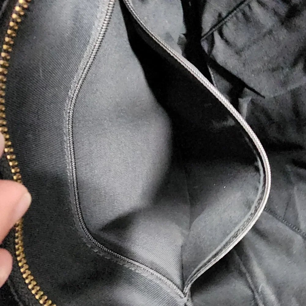 Fossil Maya Leather Bag Womens Black Leather Key Charm Zip‎ Slouchy Hobo Purse